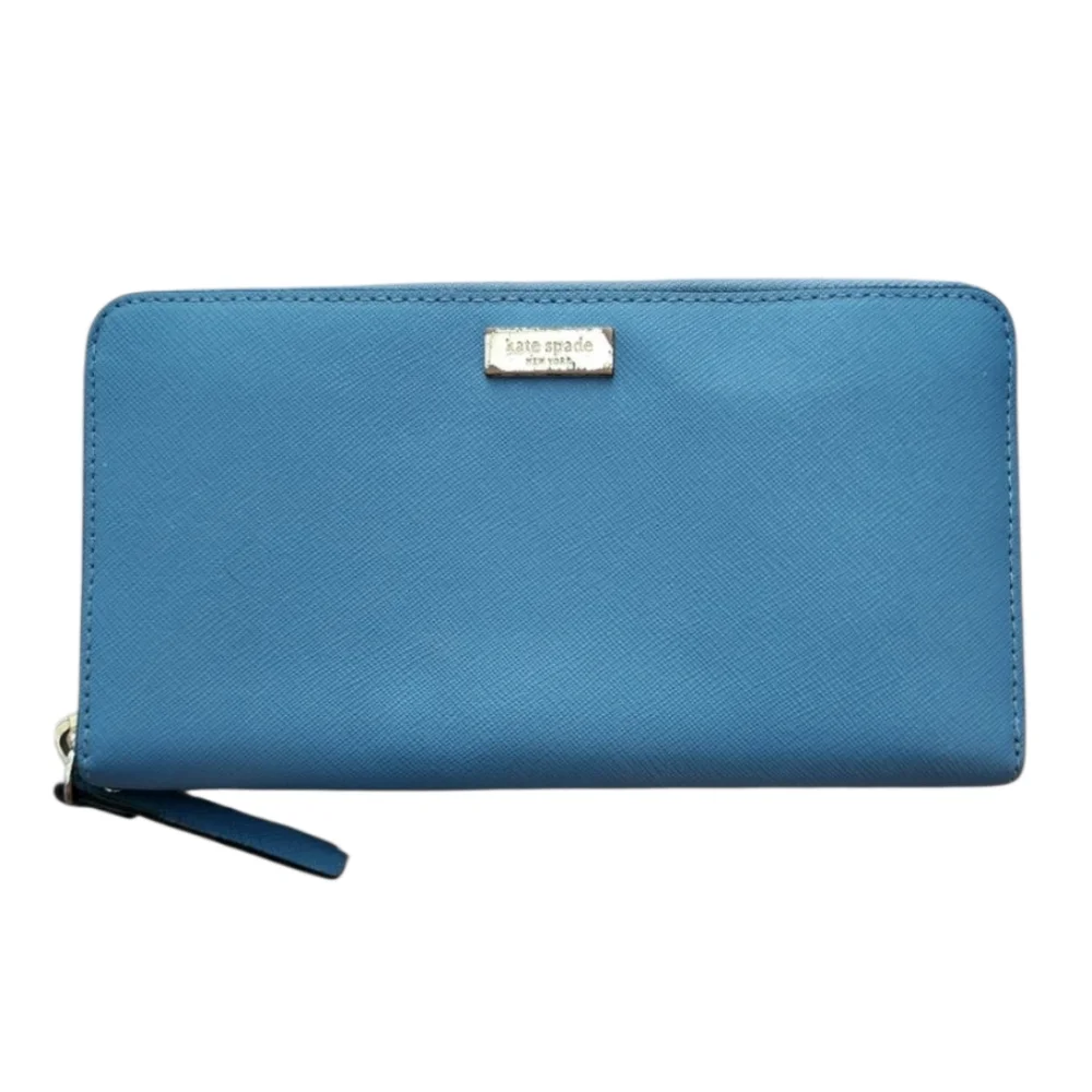 Kate Spade Zip Around Accordian Wallet Blue